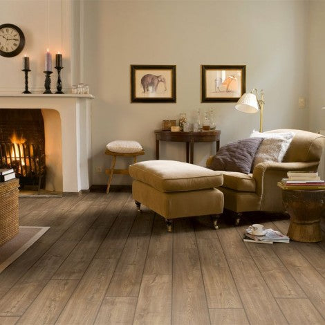 Quick Step Impressive IM1850 Geschraapte Grijsbruine Eik