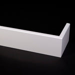 MDF Renovatieplint Modern 90x18 cm, wit RAL9010. Voor een stijlvolle, moderne afwerking en een strakke look in elk interieur