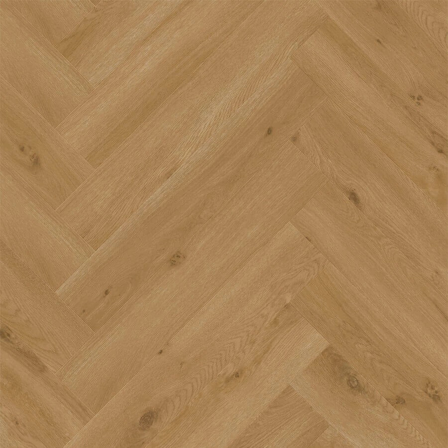 Quick Step Pristine SGHBC20327 Ocean Bliss Warme Honing pvc vloer, stijlvolle visgraatvloer in warme honingtinten voor een gezellig interieur