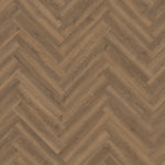 Tarkett iD Inspiration 55 Visgraat Brook Oak Dark Brown pvc vloer, diepe visgraatvloer in donkerbruin eiken voor een warme en luxe uitstraling