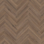 Tarkett iD Inspiration 55 Visgraat Highland Oak Arabica pvc vloer, luxe visgraatpatroon met warme, donkere houttinten voor een tijdloze uitstraling
