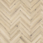 Tarkett iD Inspiration 70 Visgraat Forest Oak Pistaccio Shell pvc vloer, zachte eikentinten in visgraatpatroon voor een verfijnde uitstraling