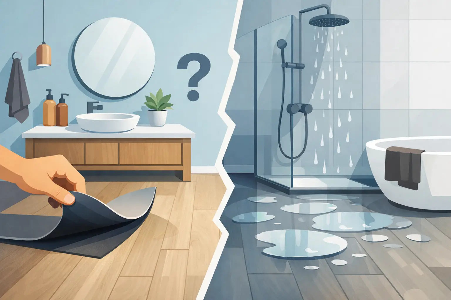 PVC vloer in badkamer: slim of riskant?