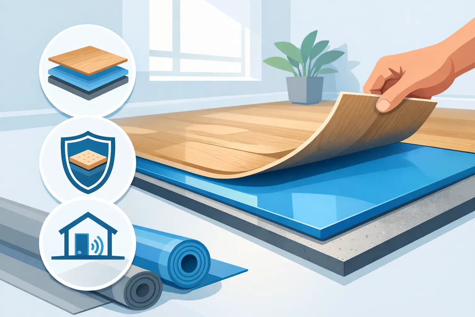 Ondervloer voor pvc vloer: wat kiest u?