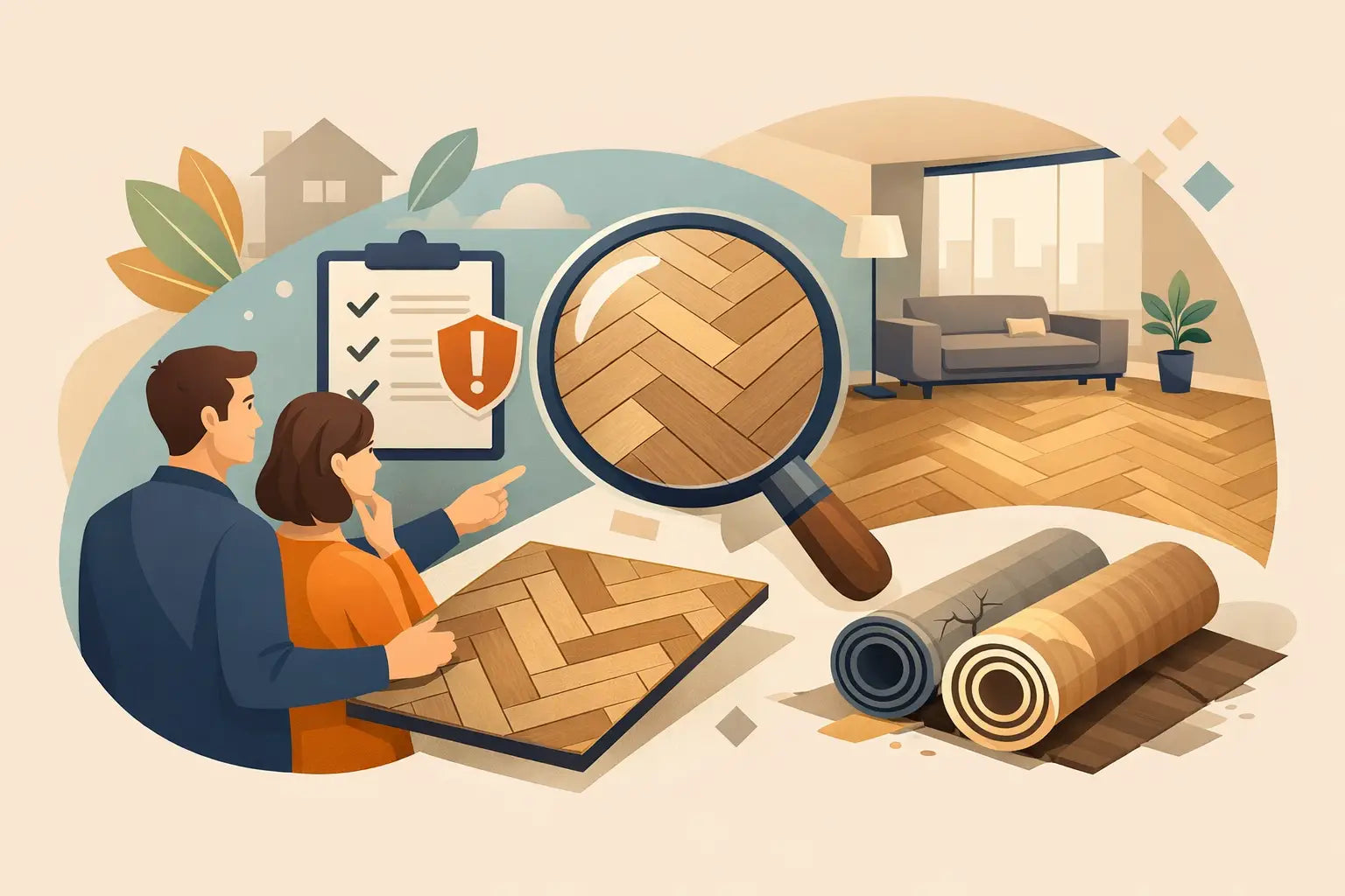 Visgraat pvc vloer kopen zonder miskoop