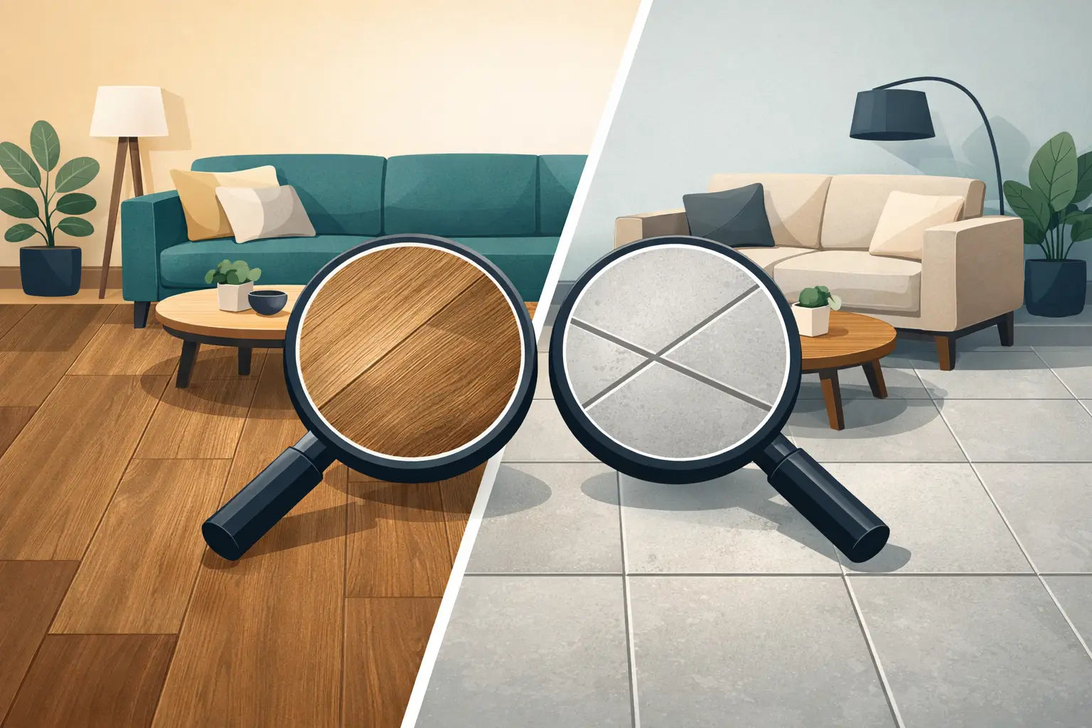 PVC versus tegels woonkamer: wat kiest u?