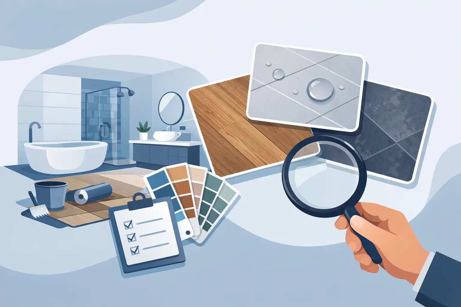 Beste vloer voor badkamer renovatie kiezen