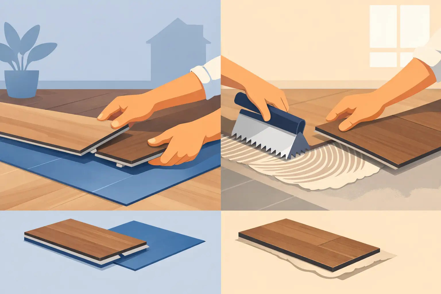 Klik pvc of dryback: wat past beter?