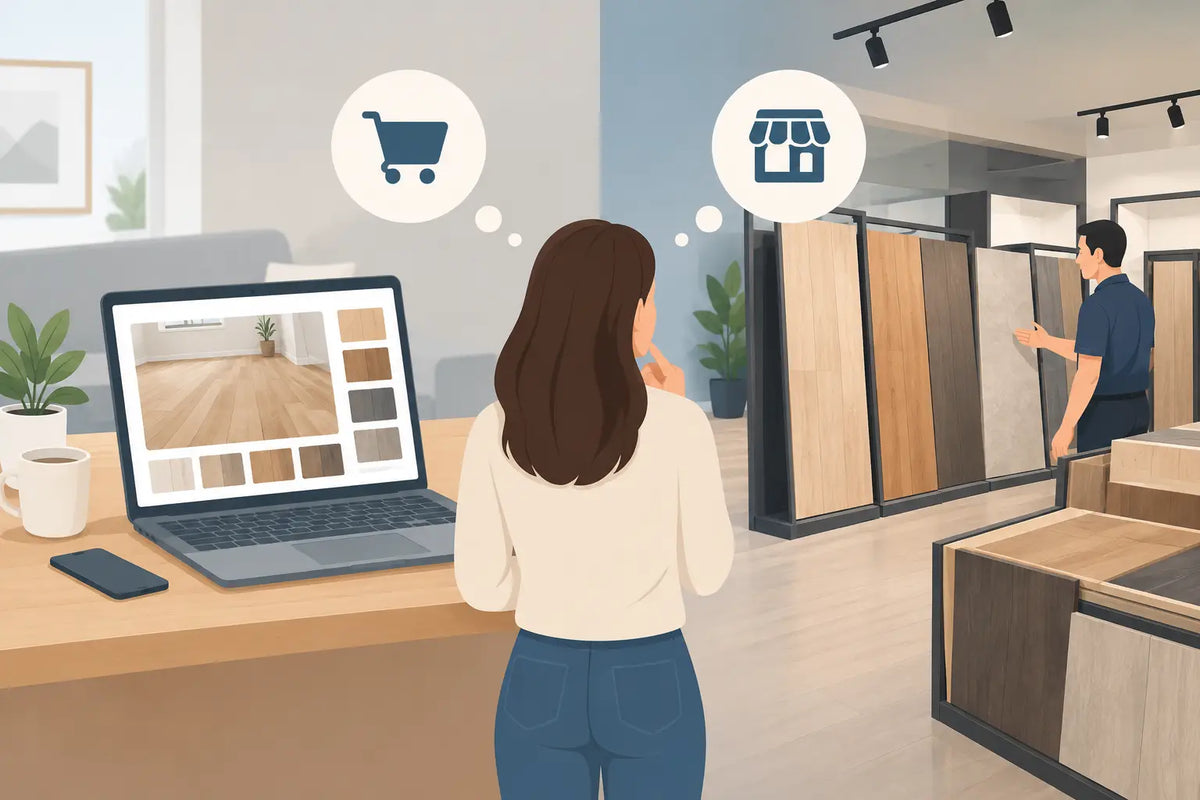 Vloer kopen online of offline: wat kiest u?