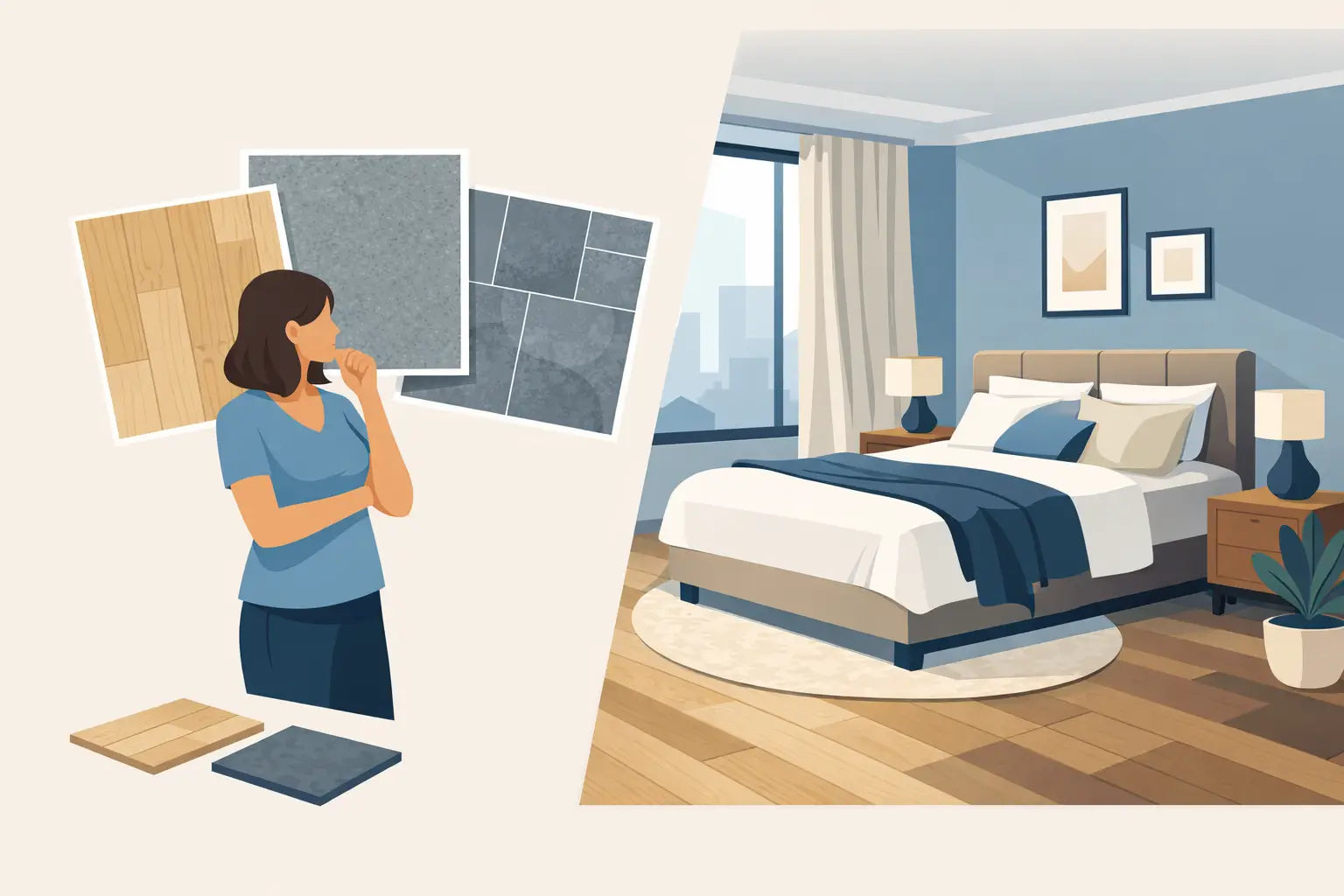 Welke vloer in slaapkamer past het best?