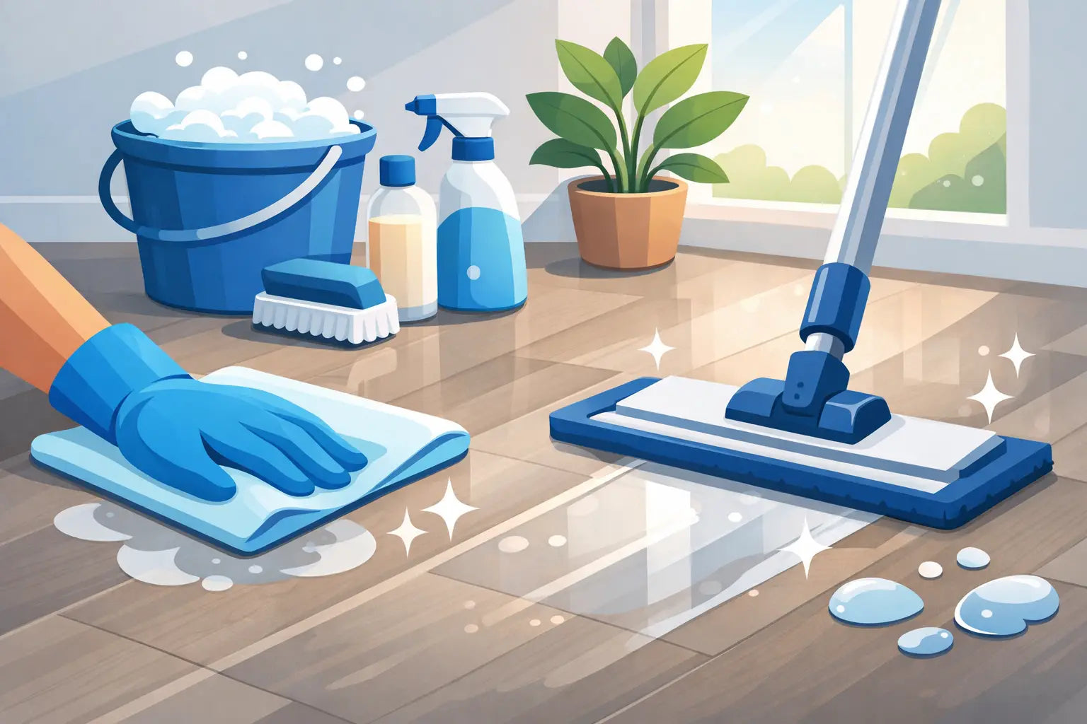 PVC vloer schoonmaken tips voor elke dag