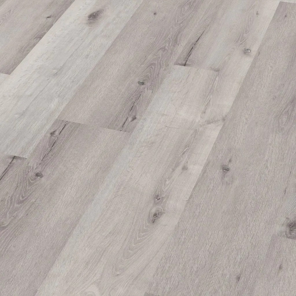 Ambiant Essenzo Click 61562913 Light Grey PVC vloer - ruime lichtgrijze eiken houtlook plank met klikinstallatie voor een eigentijdse woninginrichting