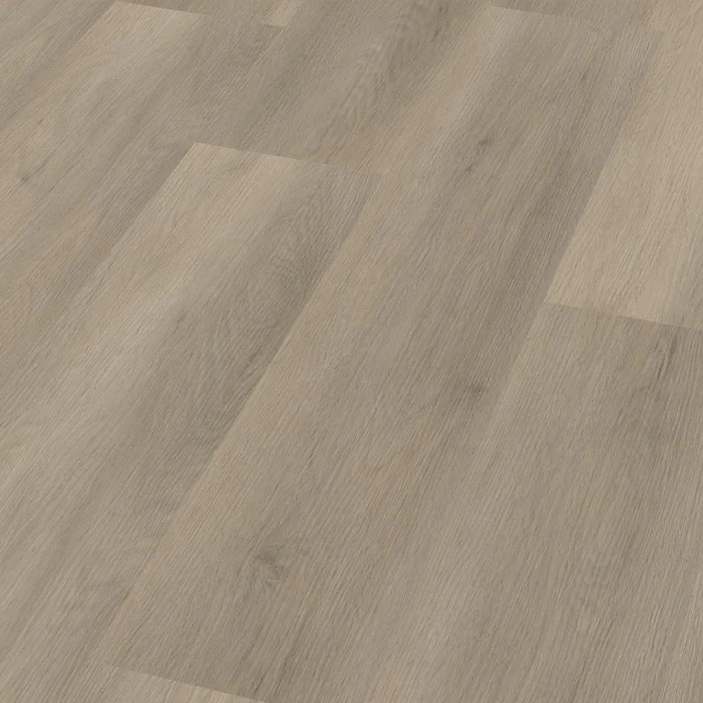 Close-up van Ambiant Sentima 60118312 Smoky PVC vloer - gedetailleerde houtnerf met smoky tinten