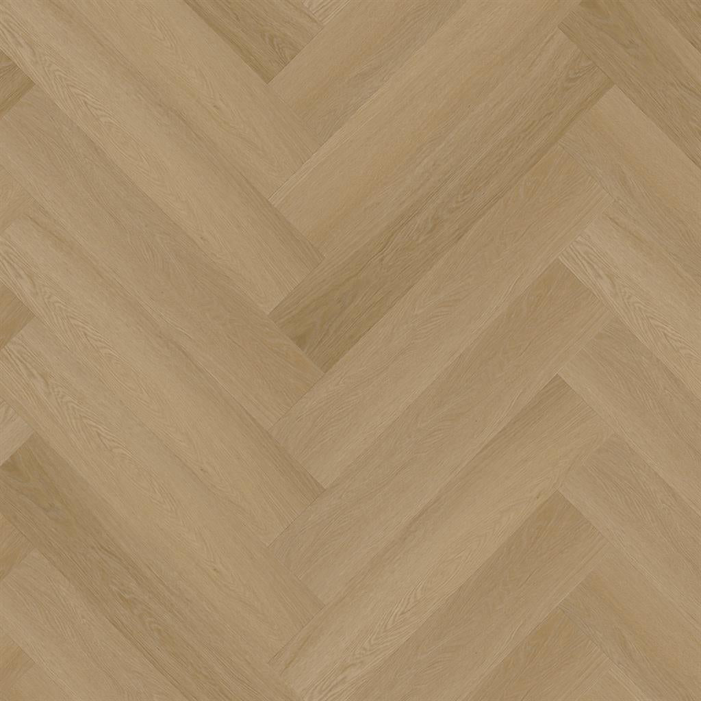 Ambiant Spigato Estino Visgraat 66111614 Warm Oak PVC vloer - ruime eiken visgraat strook voor een eigentijdse en gezellige woninginrichting