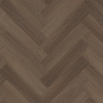 Ambiant Spigato Estino Visgraat Click 66122615 Brown PVC vloer - warme bruine eiken houtlook in visgraatpatroon met klikinstallatie voor een stijlvol interieur