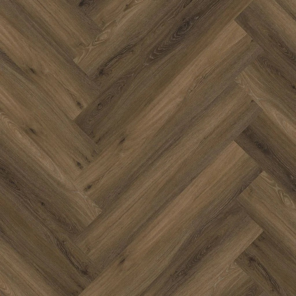 Ambiant Spigato Visgraat 90963501 Warm Brown PVC vloer - verfijnde visgraat warme bruine houtlook voor een stijlvol, modern en uitnodigend interieur
