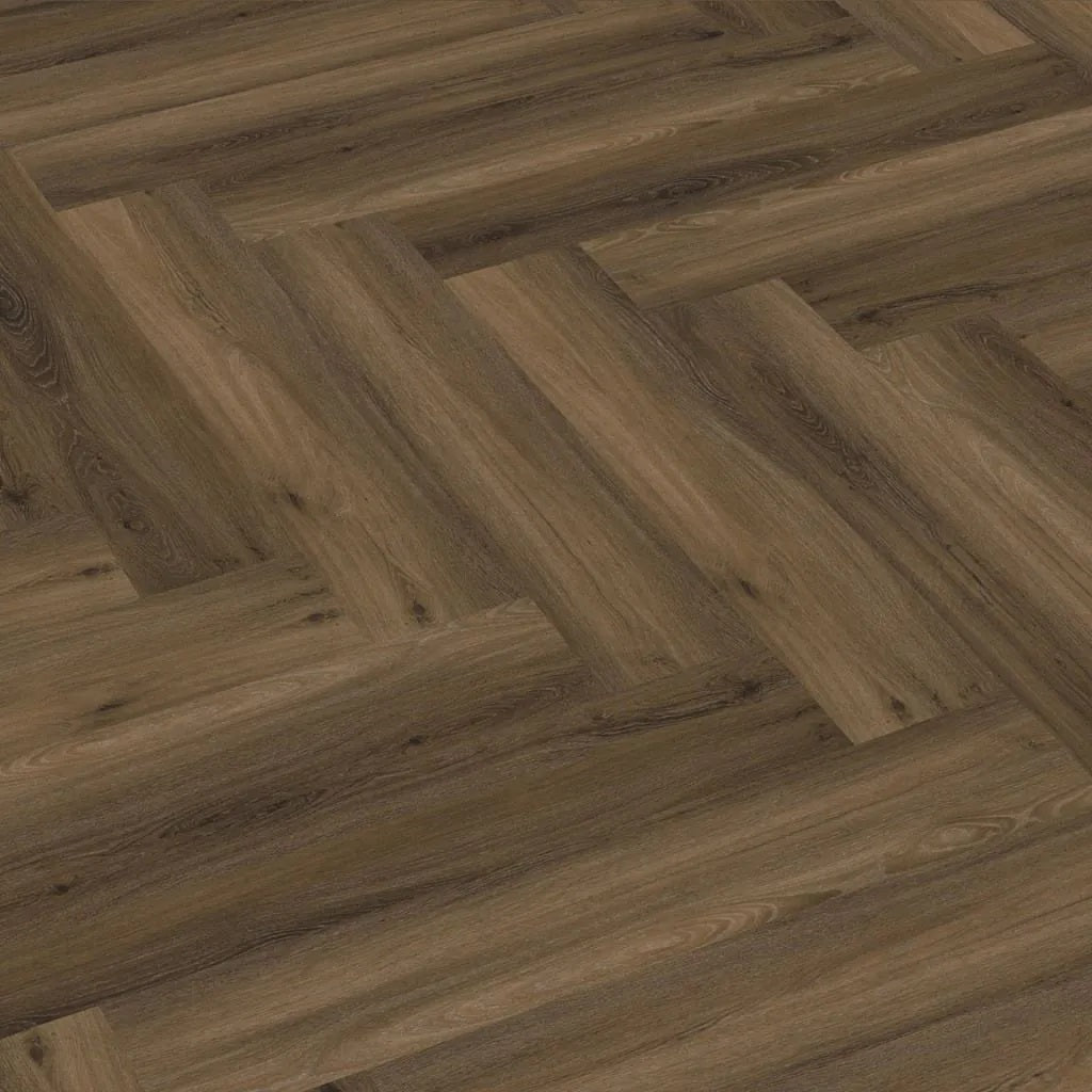 Ambiant Spigato Visgraat 90963501 Warm Brown PVC vloer - elegante visgraat warme bruine houtlook voor een eigentijds, chic en gastvrij interieur