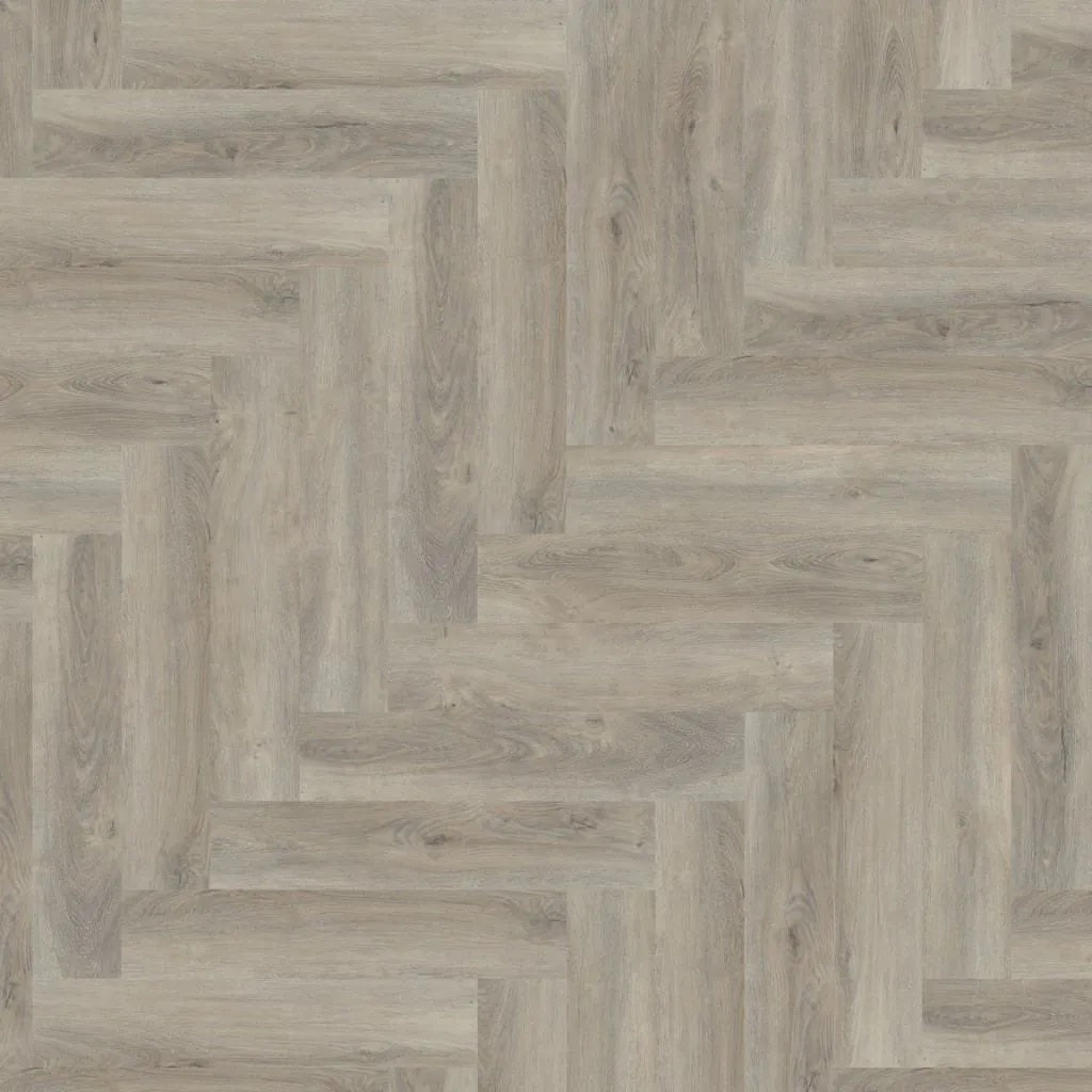 Ambiant Spigato Visgraat Click 61572533 Light Grey PVC vloer - verfijnde visgraat lichtgrijze houtlook met klikinstallatie voor een stijlvol interieur