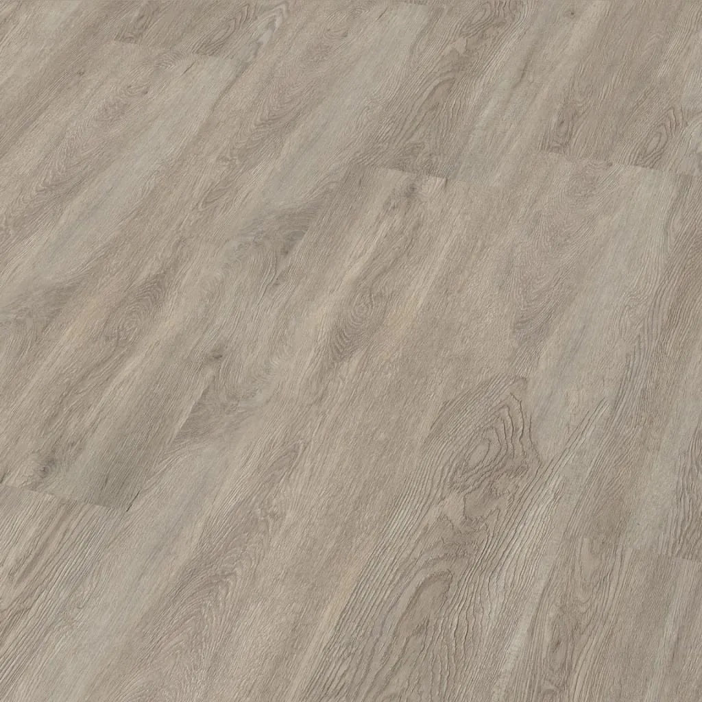 Close-up van Ambiant Supremo 90983611 Light Grey PVC vloer - gedetailleerde houtnerf en zachte grijstinten voor een eigentijdse uitstraling
