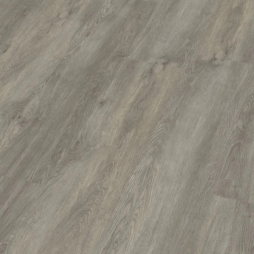 Close-up van Ambiant Supremo 90983686 Grey PVC vloer - gedetailleerde houtnerf en verfijnde grijze tinten voor een elegante uitstraling