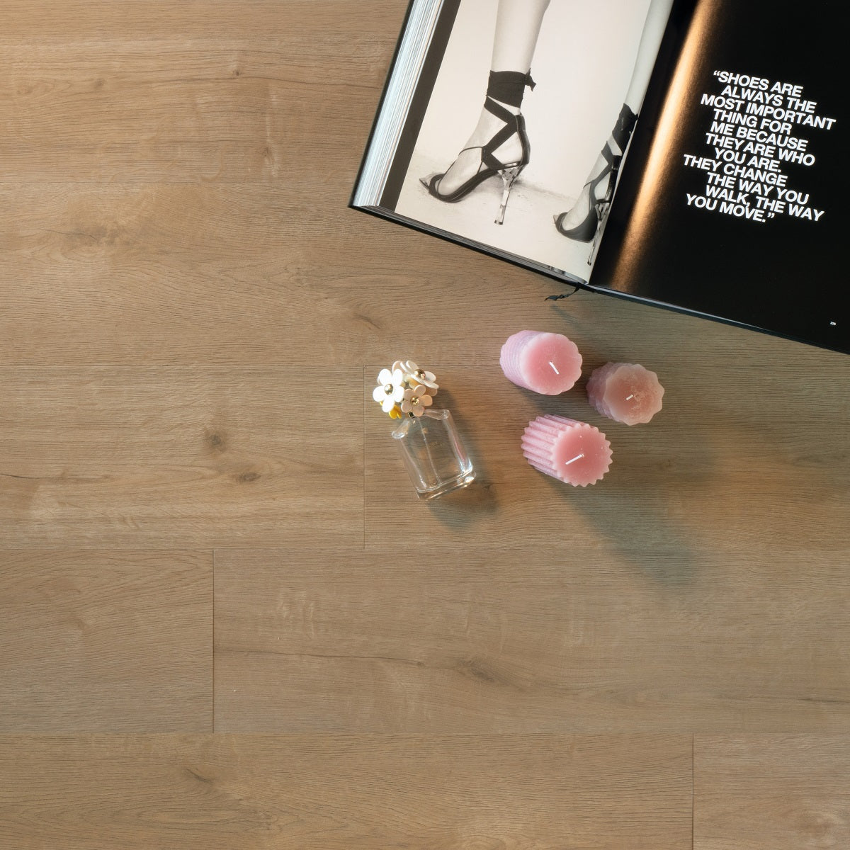 Douwes Dekker Praktisch Plank click 04877 Wafel PVC vloer, robuuste uitstraling, ideaal voor een stijlvolle en duurzame leefomgeving