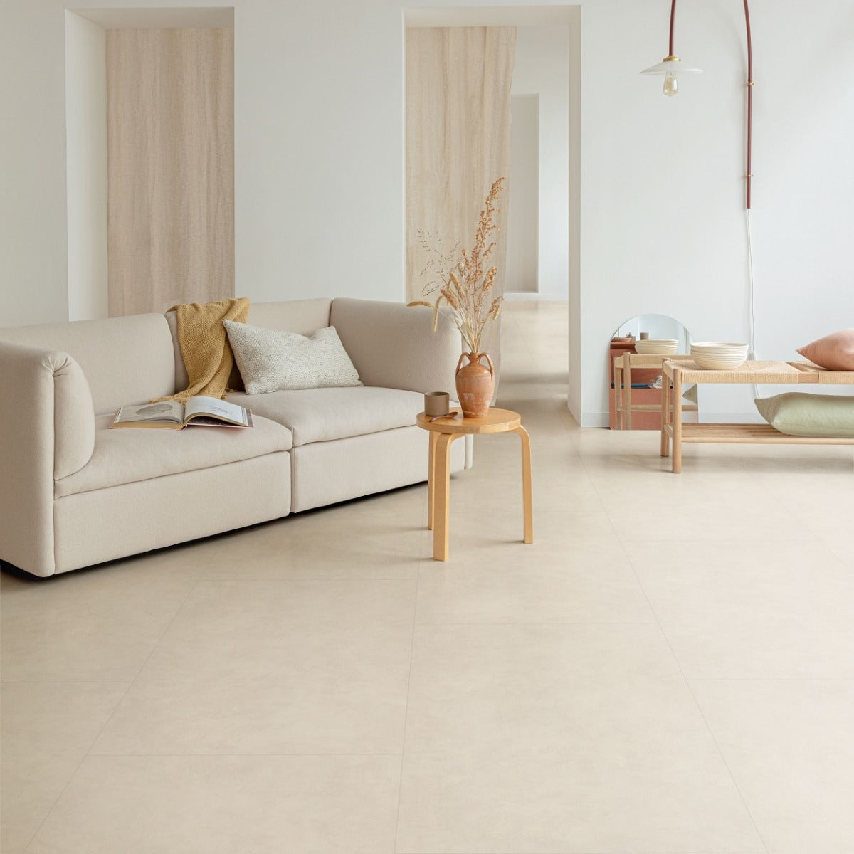 Floorify Kleine Tegels F528 Jellyfish Small PVC vloer - verfijnde tegelvloer die zorgt voor een modern, chic en gastvrij woongevoel