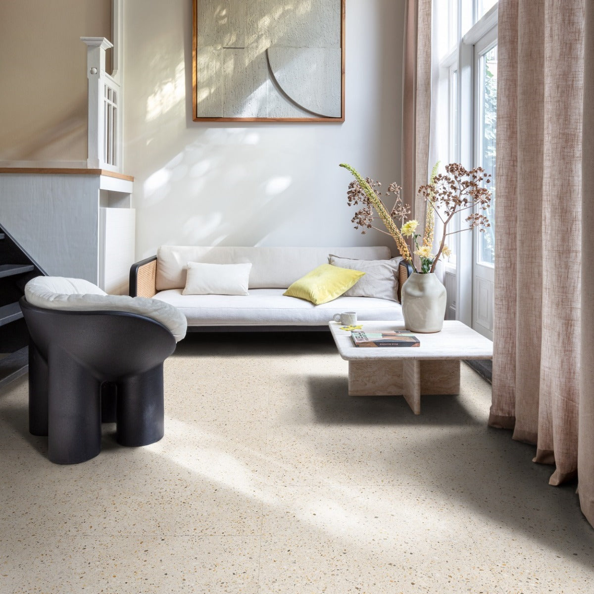 Floorify Kleine Tegels F532 Piccolo Small PVC vloer - luxe tegelvloer die zorgt voor een modern, chic en gastvrij woongevoel