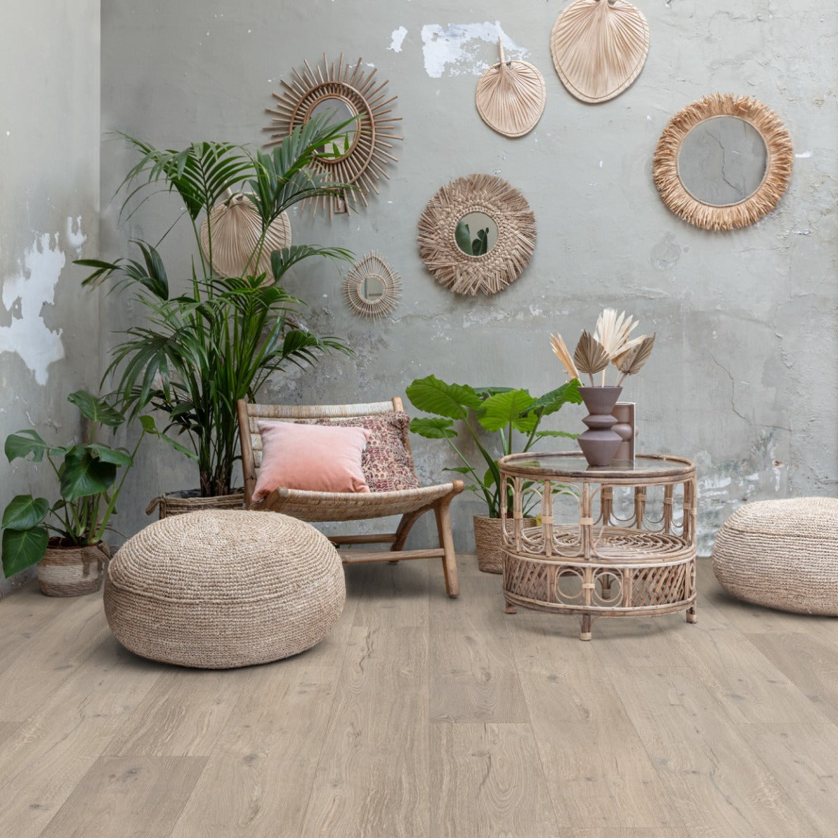 Floorify Lange Planken F036 Goose PVC vloer - elegante houtlook planken die zorgen voor een eigentijds, chic en gastvrij woongevoel