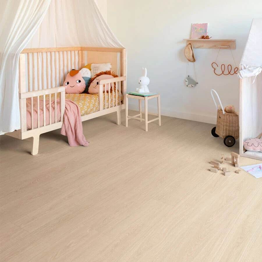 Floorify Planken F056 Popcorn PVC vloer - elegante houtlook planken die zorgen voor een eigentijds, chic en gastvrij woongevoel