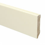 MDF Moderne plint 120x15 cm in wit RAL9001. Een strakke en moderne afwerking die elke ruimte een verfijnde uitstraling geeft  voor een frisse look