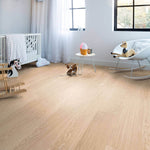 Quick Step Bloom AVMPU40097 Pure Eik Blush pvc vloer, elegante eiken click-vloer in blush tinten, perfect voor een modern en stijlvol interieur