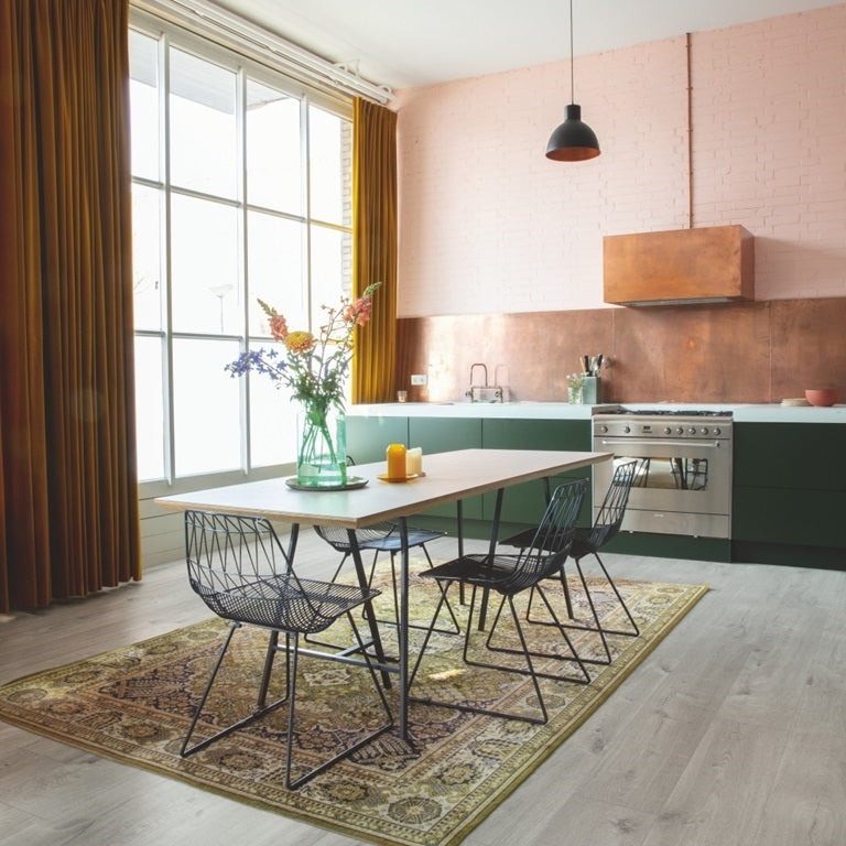 Quick Step Bloom AVMPU40201 Katoen Koudgrijze Eik pvc vloer, elegante koudgrijze eiken click-vloer voor een fris en eigentijds interieur