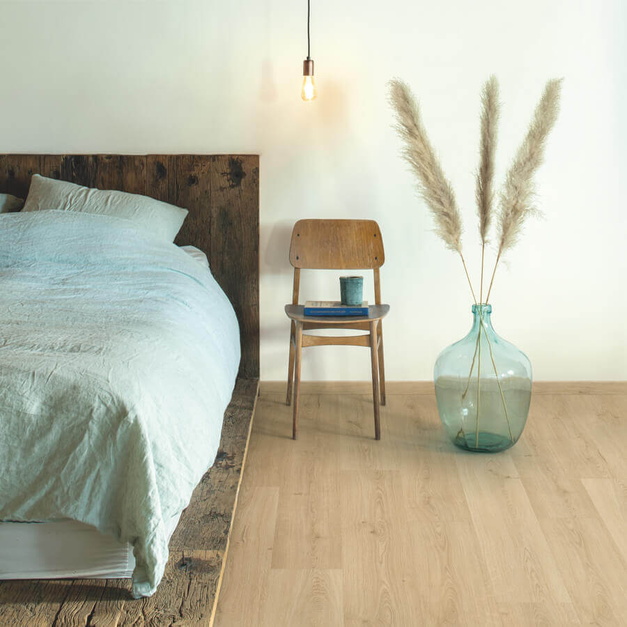 Quick Step Bloom AVMPU40236 Botanisch Beige pvc vloer, stijlvolle beige click-vloer, perfect voor een gezellig interieur