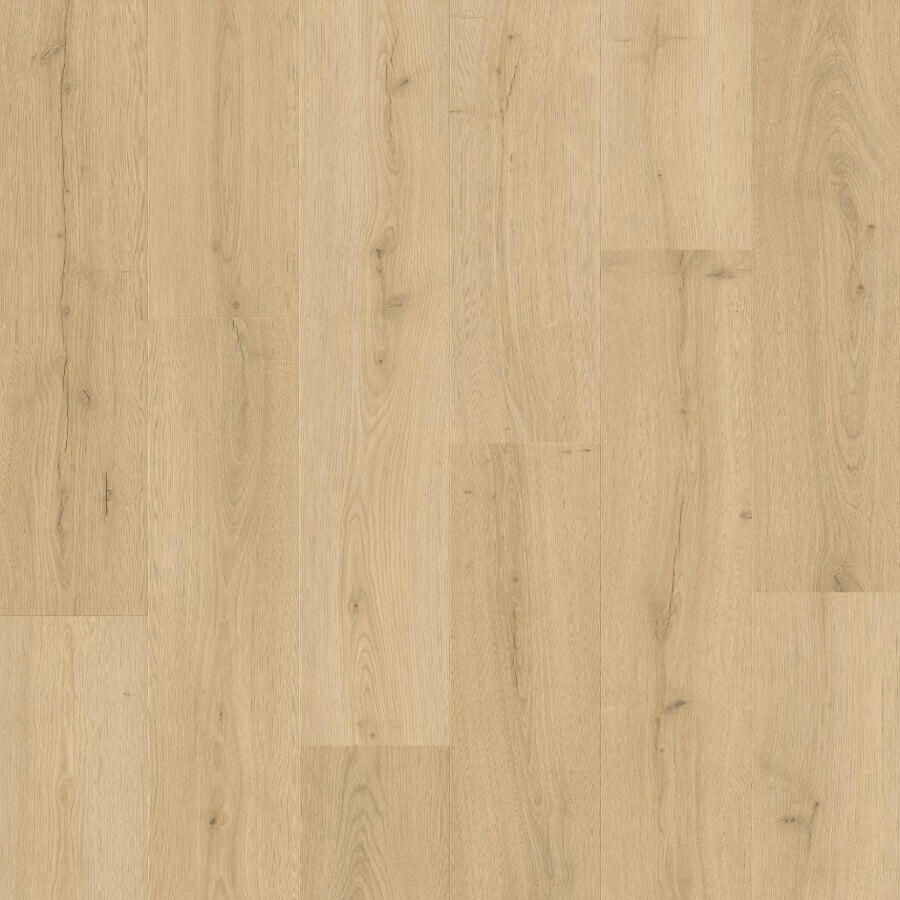 Quick Step Bloom AVMPU40319 Geborstelde Beige Eik pvc vloer, lichte beige houtlook met geborstelde afwerking