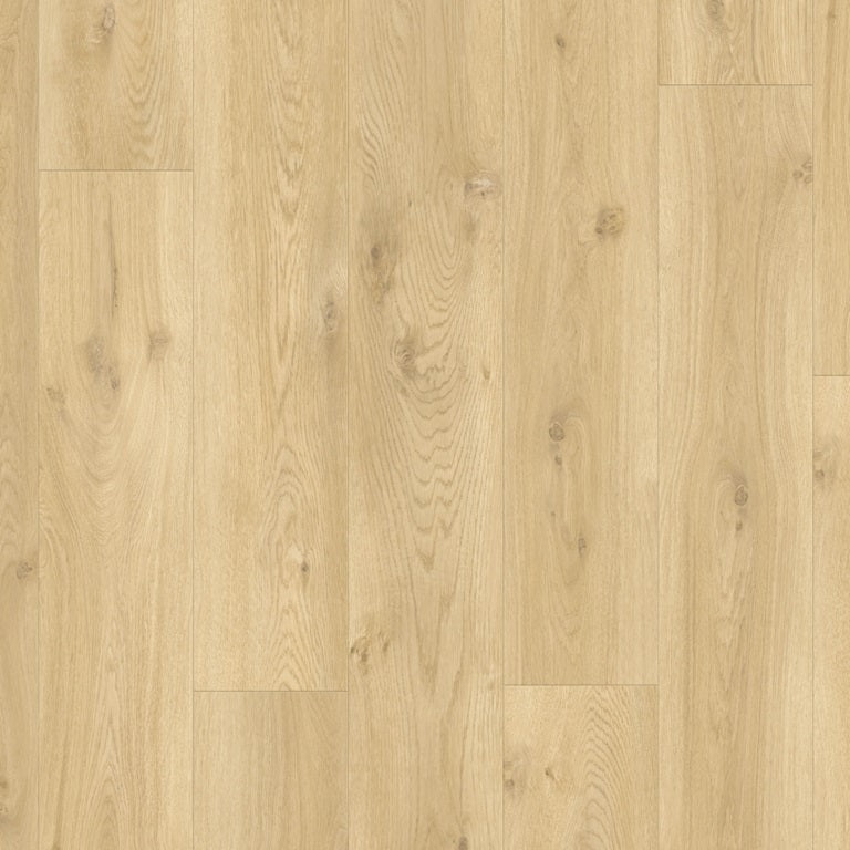 Quick Step Blos AVSPU40018 Drijvende Beige Eik pvc vloer, lichte beige houtlook voor een warme en moderne uitstraling