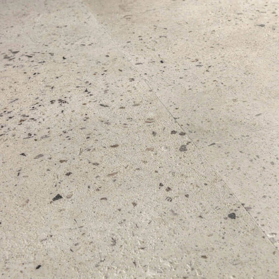 Quick Step Illume AVMTU40275 Oesterbeton pvc vloer, click-tegels met oesterbetonstructuur, ideaal voor een strak interieur