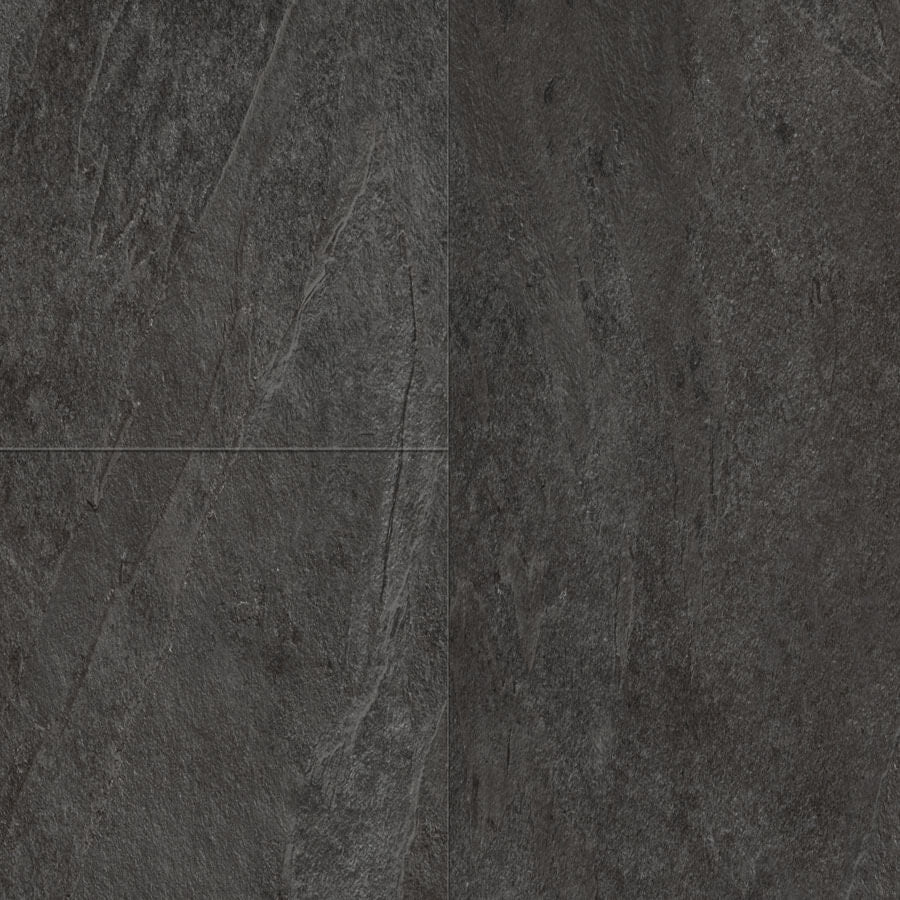 Quick Step Oro AVSTU40035 Zwarte Leisteen pvc vloer, stijlvolle click-tegels met een robuuste leisteenlook voor een moderne uitstraling