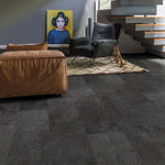 Quick Step Oro AVSTU40035 Zwarte Leisteen pvc vloer, duurzame click-vloer in diepzwarte leisteen voor een strakke en elegante afwerking