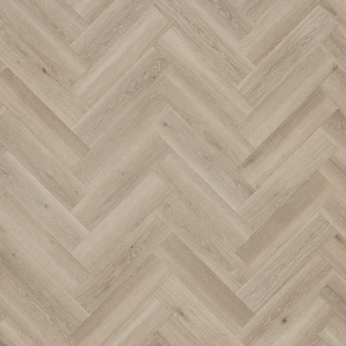 Tarkett iD Inspiration 55 Visgraat Highland Oak Beige pvc vloer, warme beige eikentinten in visgraatpatroon voor een tijdloze uitstraling